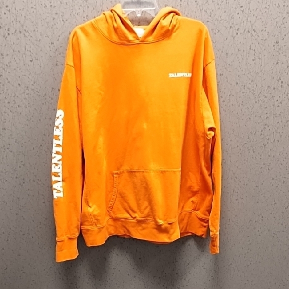 Talentless Tops - Talentless orange hoodie sweatshirt size XL